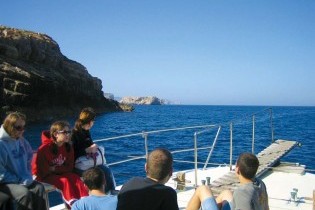 a bordo del barco a cabrera (fast tour)